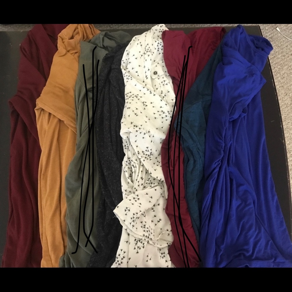 Lot of 1X and 2X Maternity Tops and Sweaters
